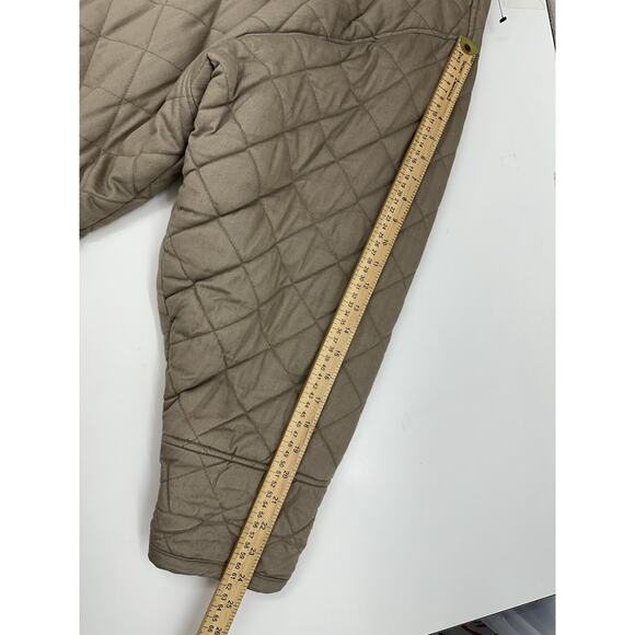 Phenom Mens Puffer Jacket Size 2X Brown Quilted Snap Up Corduroy Accents - Picture 10 of 12